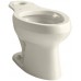 Kohler K-4303-L-47 Wellworth Pressure Lite Toilet Bowl with Bed Pan Lugs  Almond - B004Q0H9P4